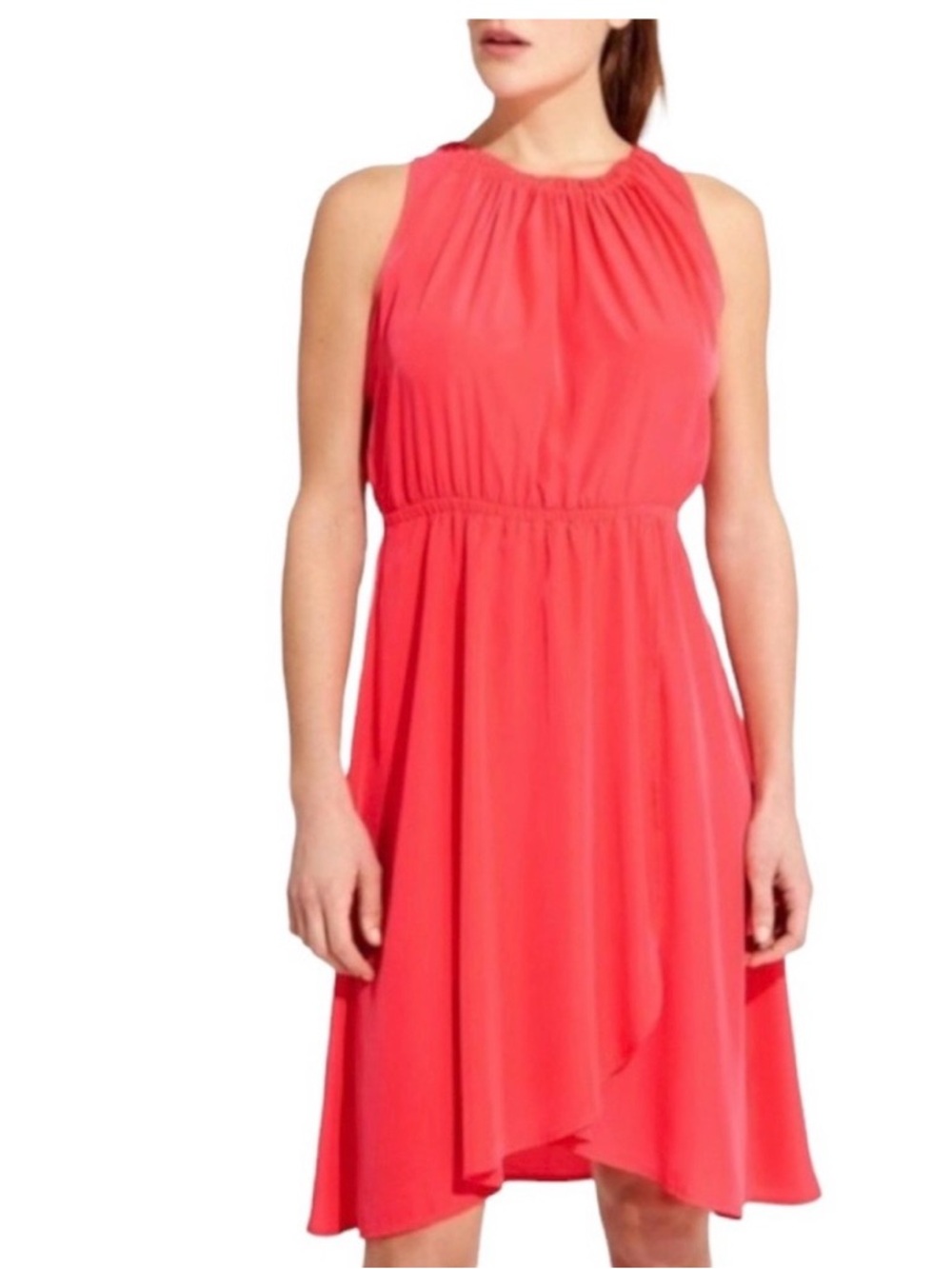 Athleta Coral Sleeveless High-Low Dress